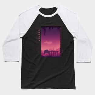 Vaporwave landscape Baseball T-Shirt